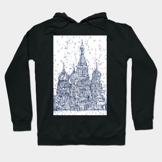 KREMLIN - pencil painting Hoodie by lautir